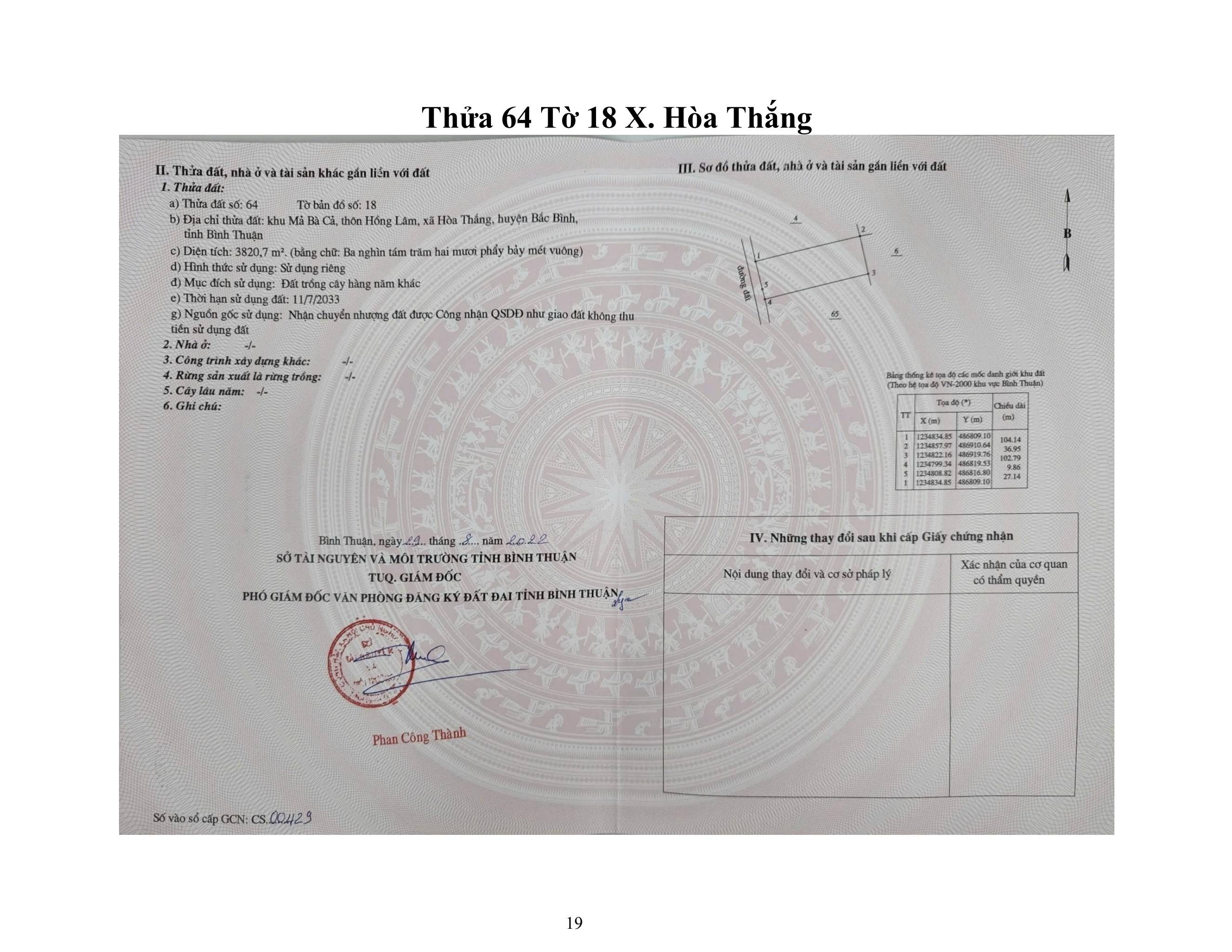 3. Cụm 11.467 m2 X. Hòa Thắng 
Hướng: Tây.
● Pháp lý: Sổ hồng riêng.
 GIAO THÔNG & VỊ TRÍ