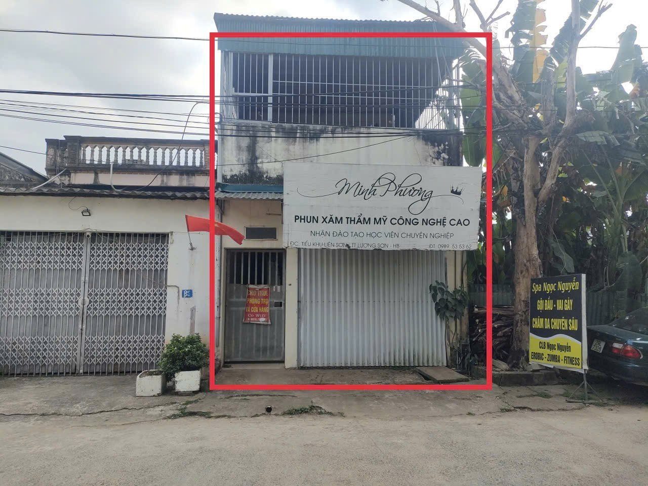 139m full thổ cư - sẵn nhà C4 có 8 phòng trọ - Gần KCN Lương sơn - Tk Liên sơn