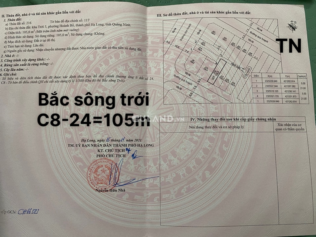 DỰ ÁN BẮC SÔNG TRỚI - HOÀNH BỒ