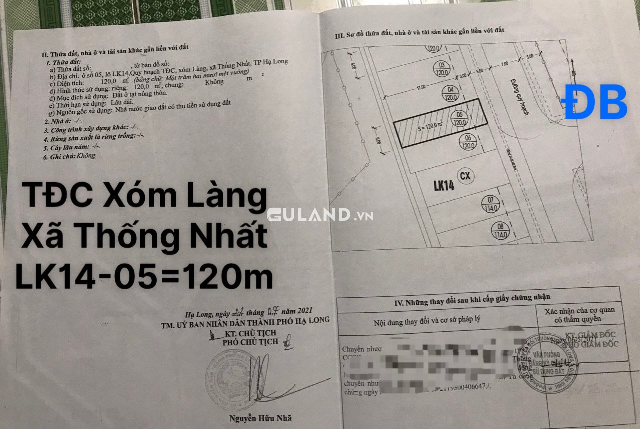 TĐC Xóm Làng-Xã Thống Nhất