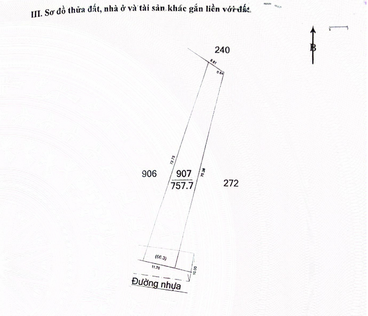 Bán đất tại Xã An Hòa, 2,5 tỷ, 757,7 m2, mặt tiền 11,7m, pháp lý đầy đủ