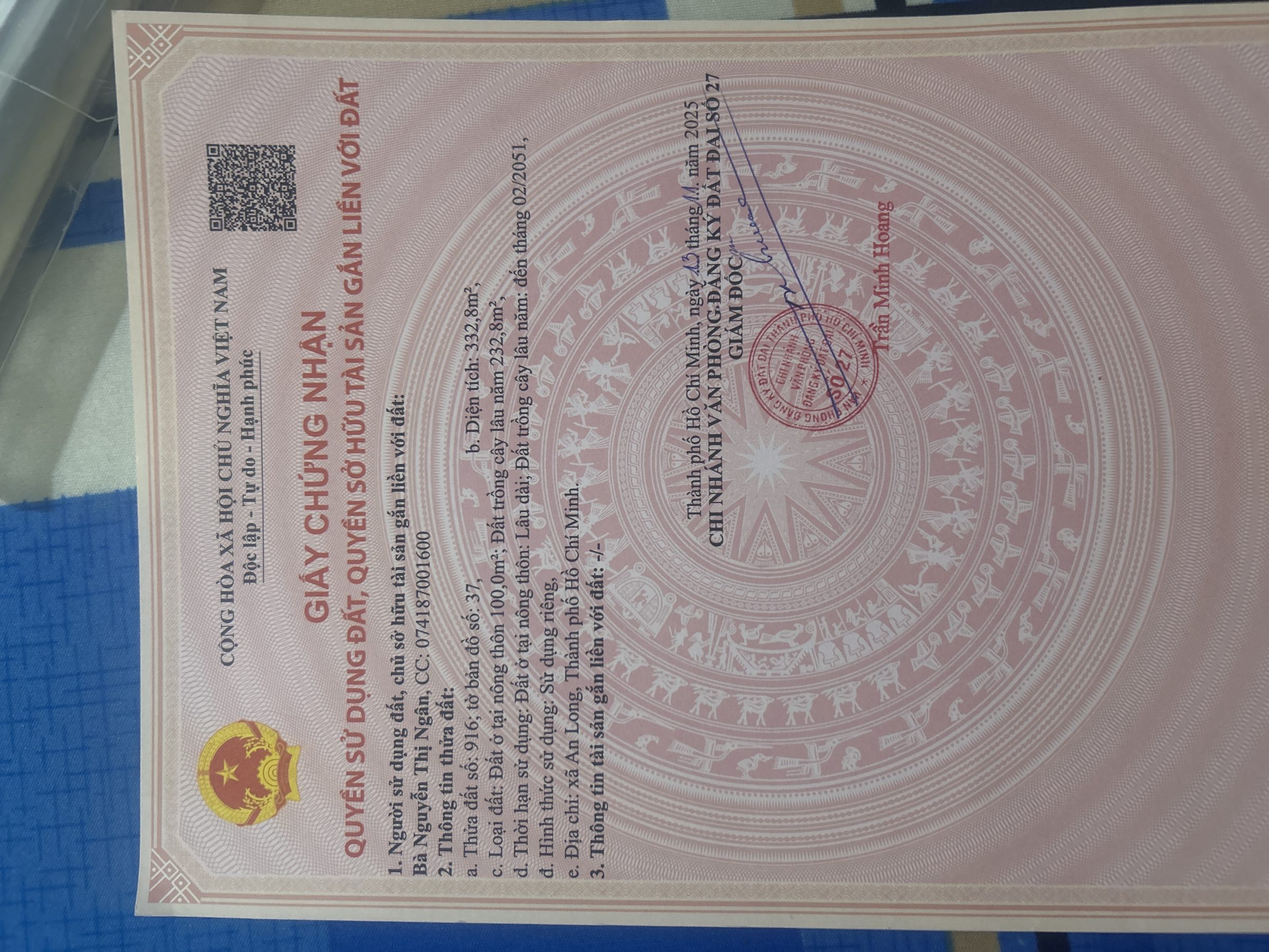 Đất ấp 5, An Long, TP. HCM (Tân Long, Phú Giáo. Bình Dương cũ)
