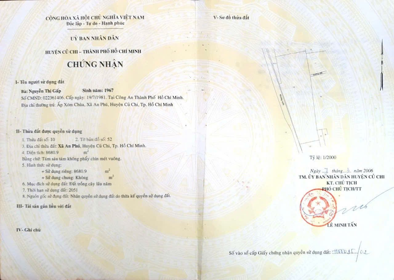 BÁN NHÀ & ĐẤT GẦN TỈNH LỘ 15 – AN NHƠN TÂY, TP.HCM