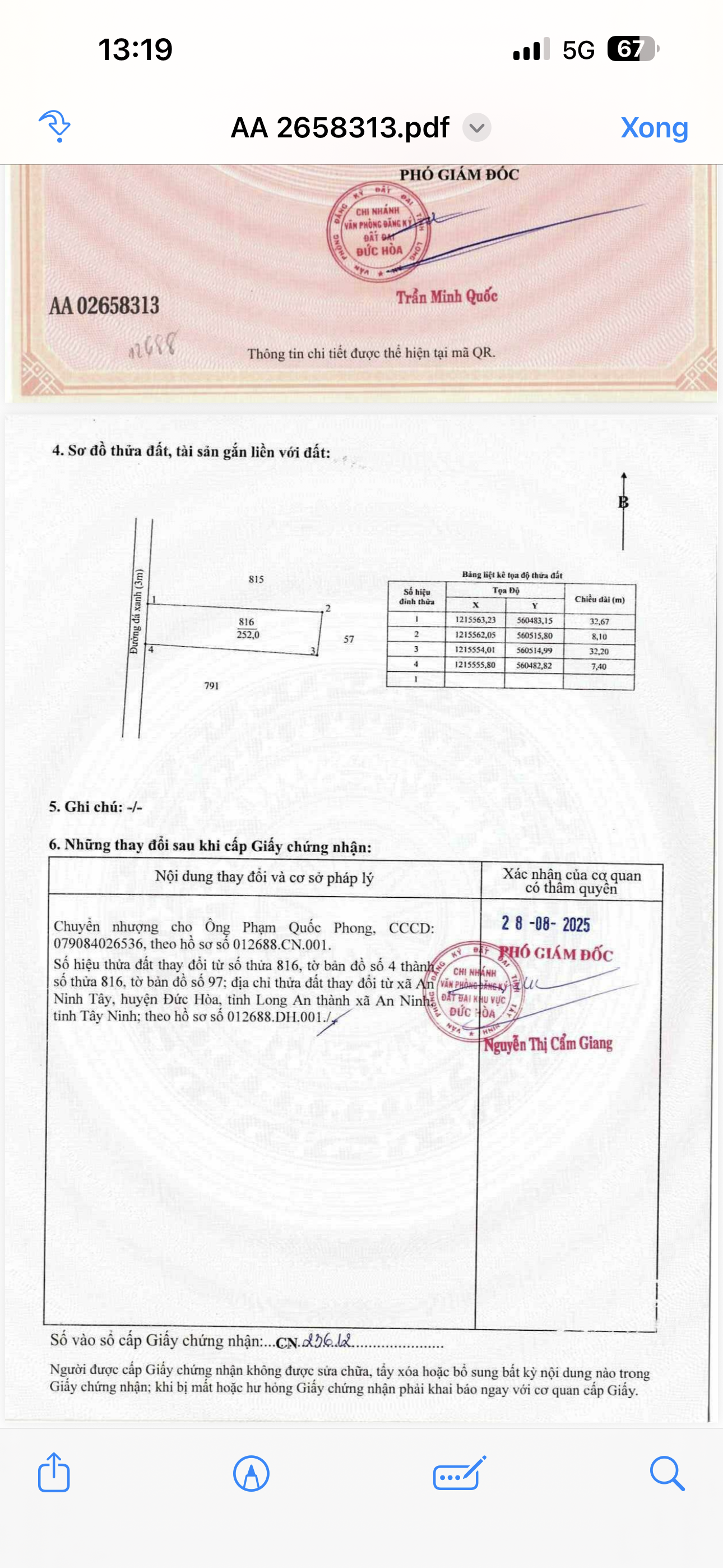 Đất thổ cư shr mặt tiền đá xanh gần kcn