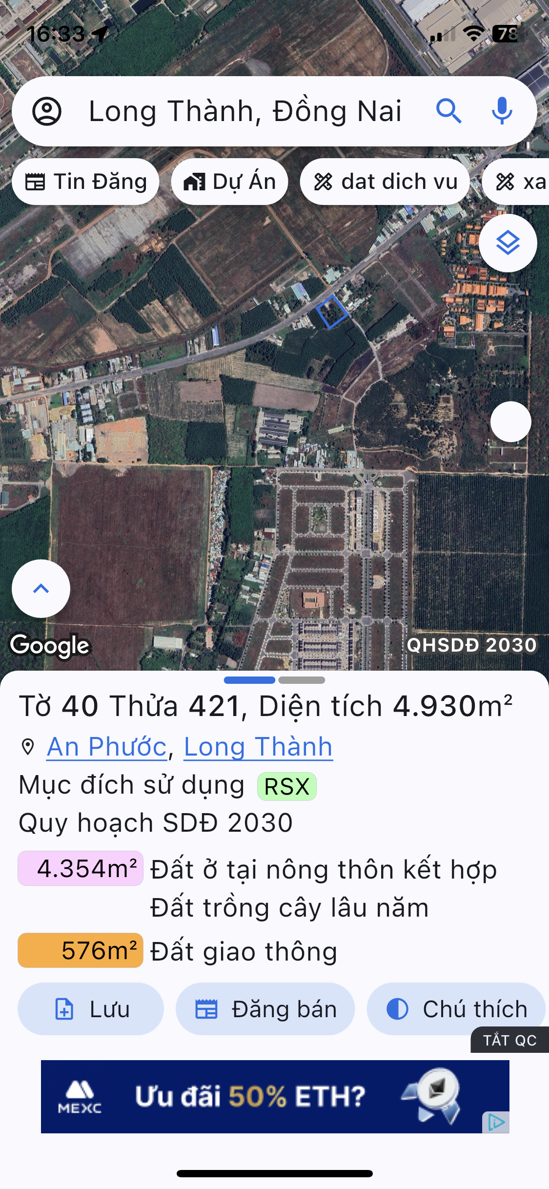 Mặt tiền Khu công nghiệp long đức