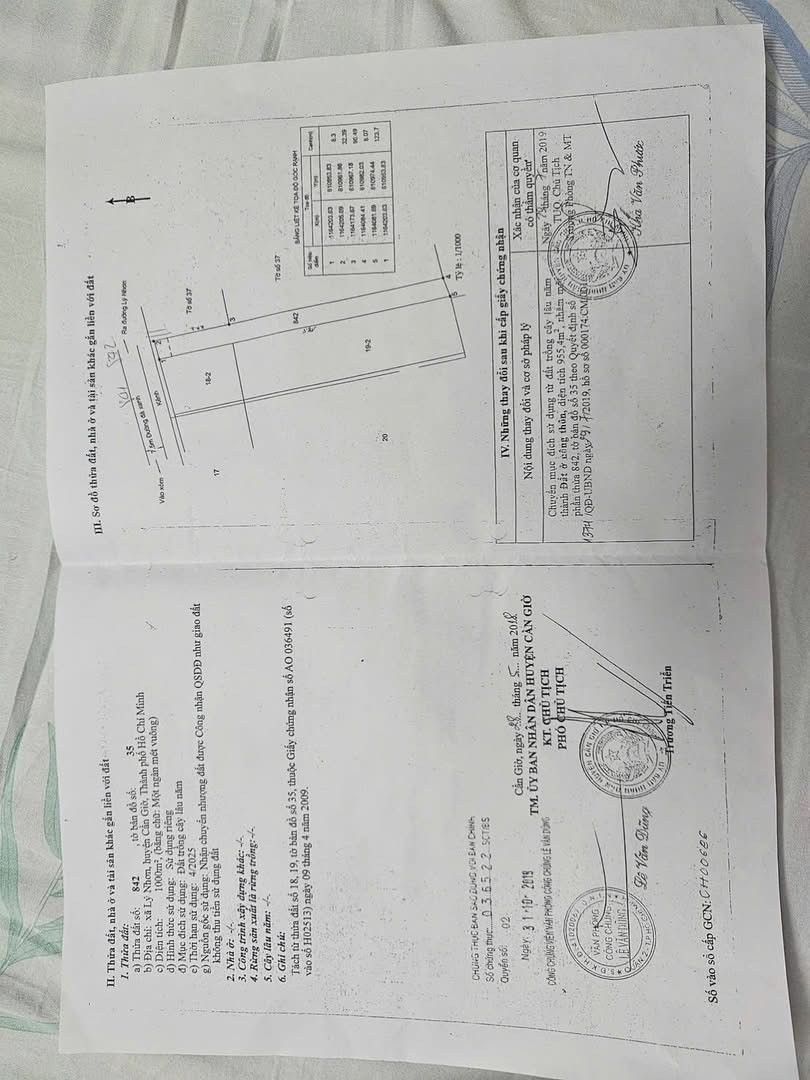 Bán đất 1114m² có sẵn 990m² thổ cư ngang 8,3x134m giá 3.2 tỷ tại Xã An Thới Đông