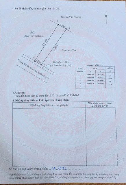 Bán đất 102m² ngang 4m đường nhựa 7m. giá 1.68 tỷ Xã An Trường. liên hệ 0362558882