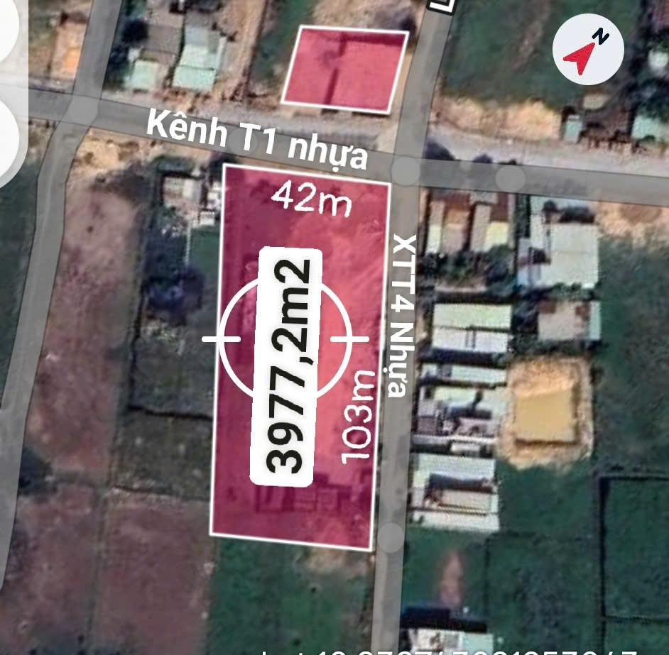 Bán đất 3977.2m² ngang 103m giá 110 tỷ Xã Bà Điểm