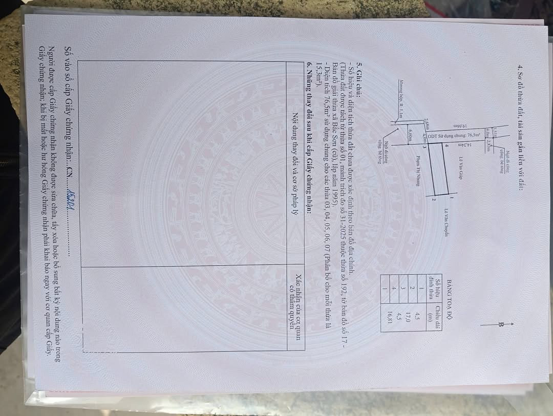 BÁN 2 LÔ ĐẤT LIỀN NHAU – BẮC SƠN, AN DƯƠNG, HẢI PHÒNG