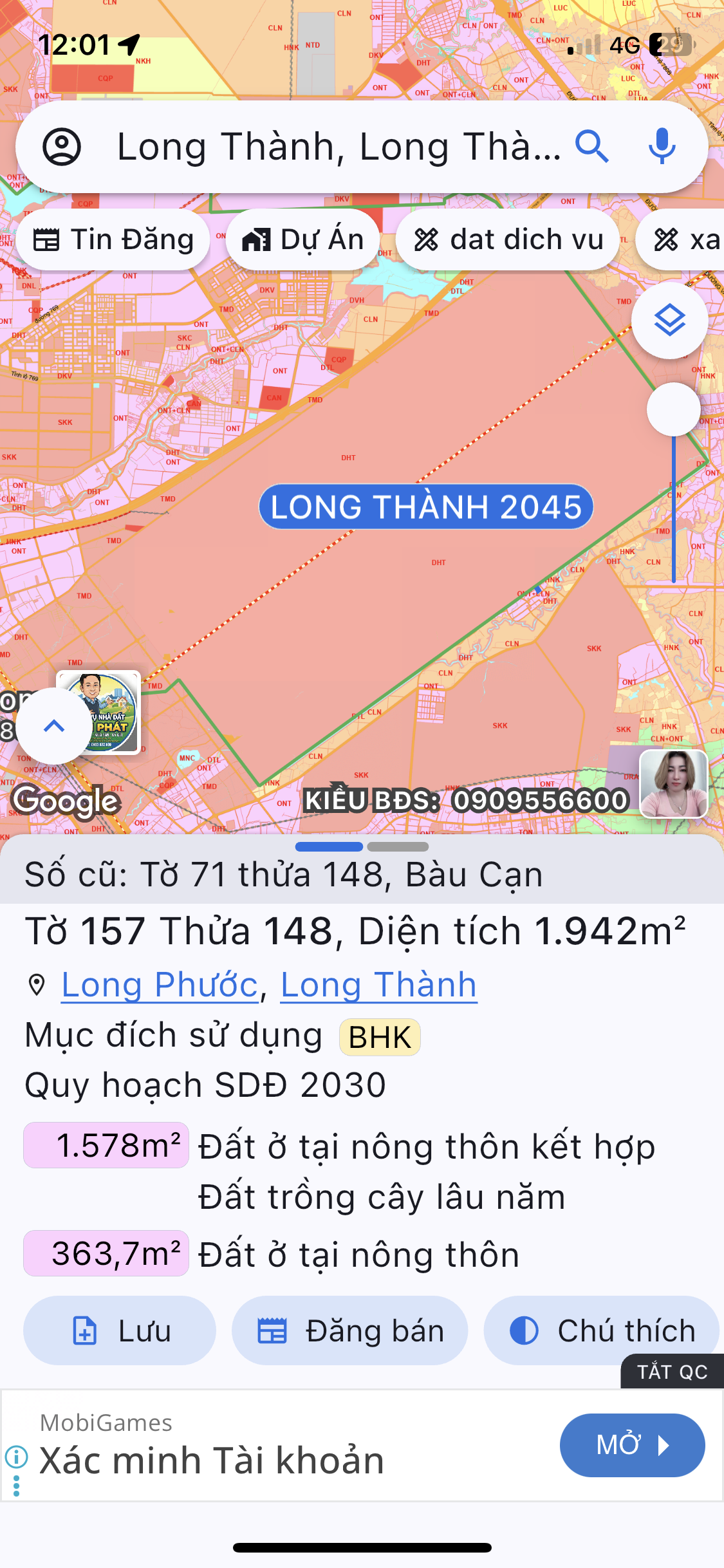 Gần 2000m2 bàu cạn. Cách sân bay 50m.