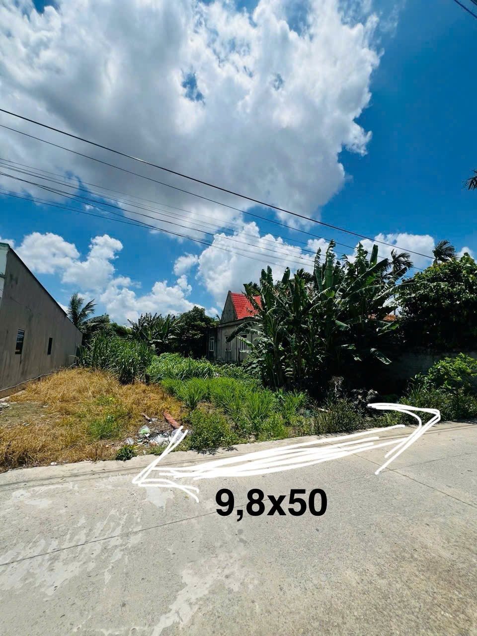 Bán đất 509.6m² full thổ cư ngang 9.8m giá 2 tỷ tại Xã Bến Cầu