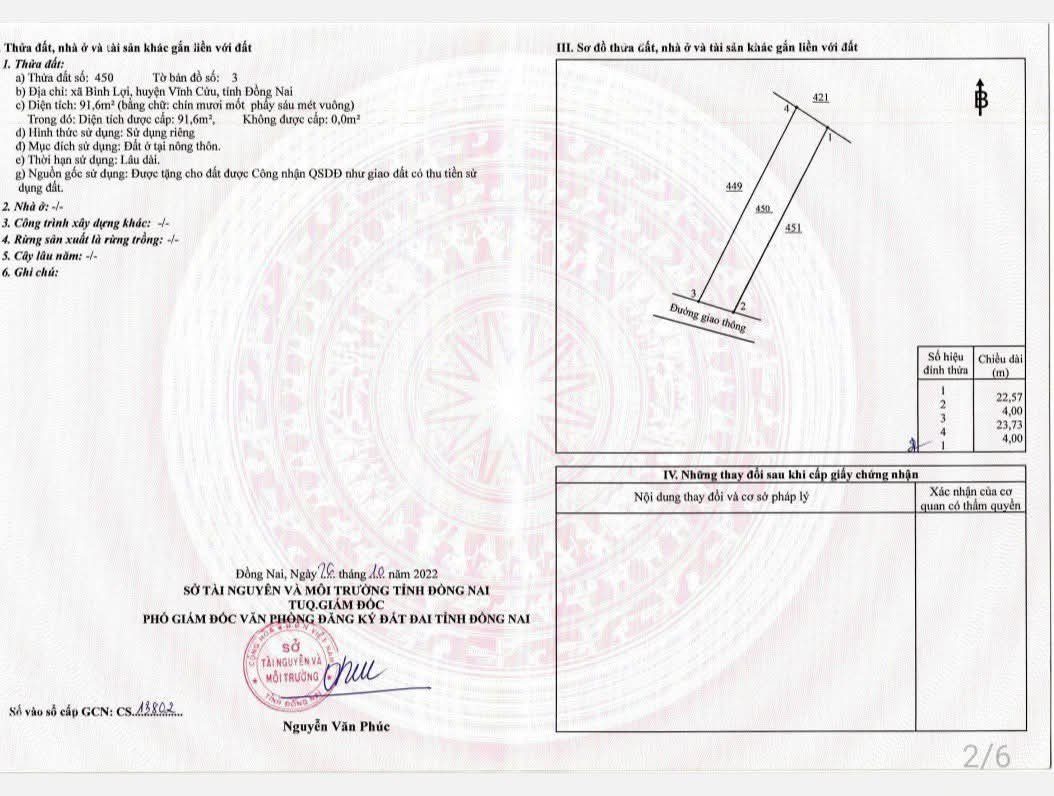 Anh chị có 350 triệu muốn mua đất phường Tân Triều. Hãy tham khảo lô này nhé