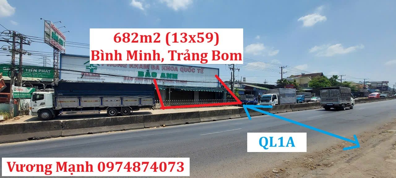 NHÀ 682M², NGANG 13M, TRẢNG BOM, DONG NAI
