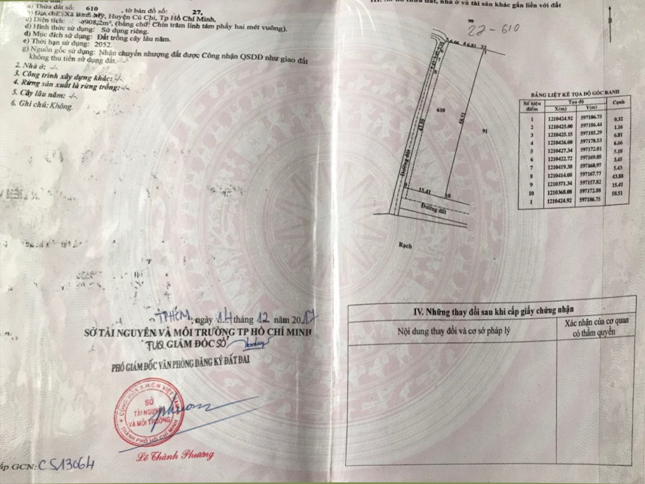 Bán đất 908m² ngang 15m giá 6.1 tỷ tại Xã Bình Mỹ