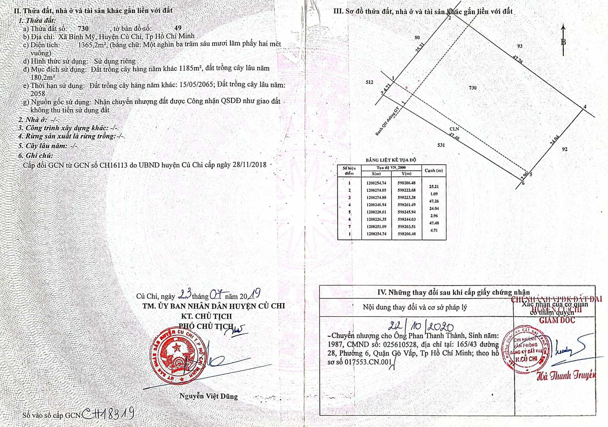 Bán đất 1365m² ngang 31m giá 9.5 tỷ tại Xã Bình Mỹ