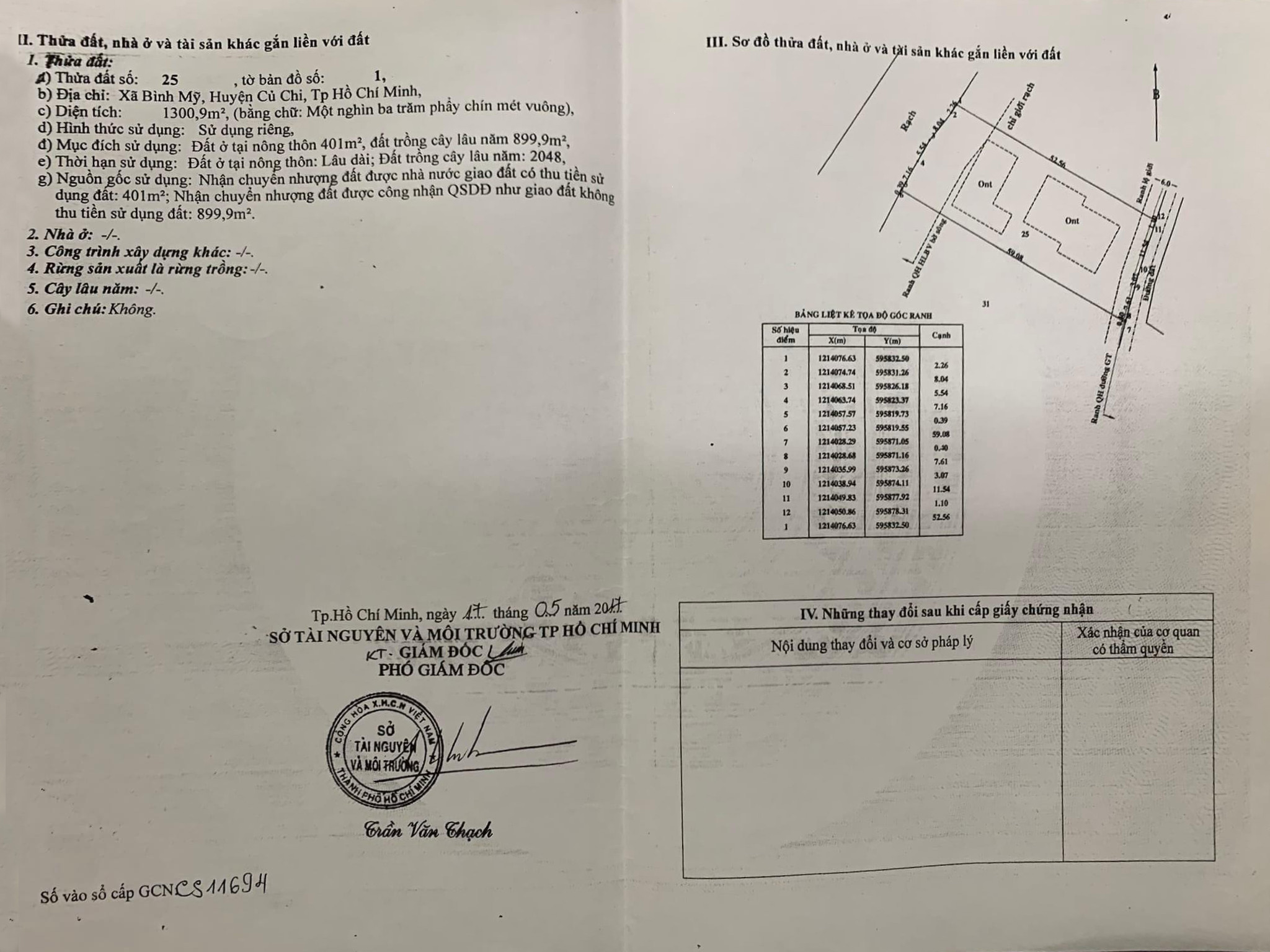 Bán đất đường Đổng Thị Thiệm 1300m2 (thổ cư 401m2), kt: 23 x 58m giá chỉ 8.9 triệu/m2