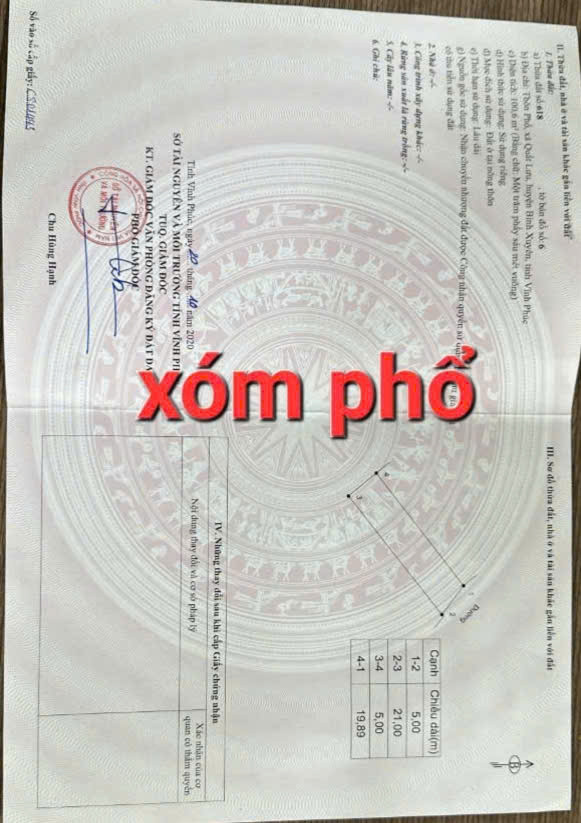 Bán đất 100.3m² ngang 5m Xã Bình Nguyên