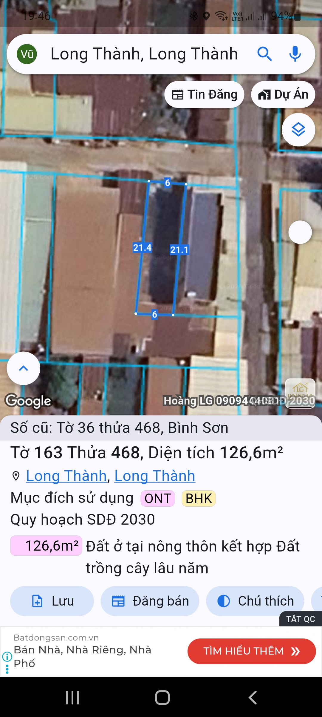 Nhà Đất Bình Sơn Long Thành Đồng Nai