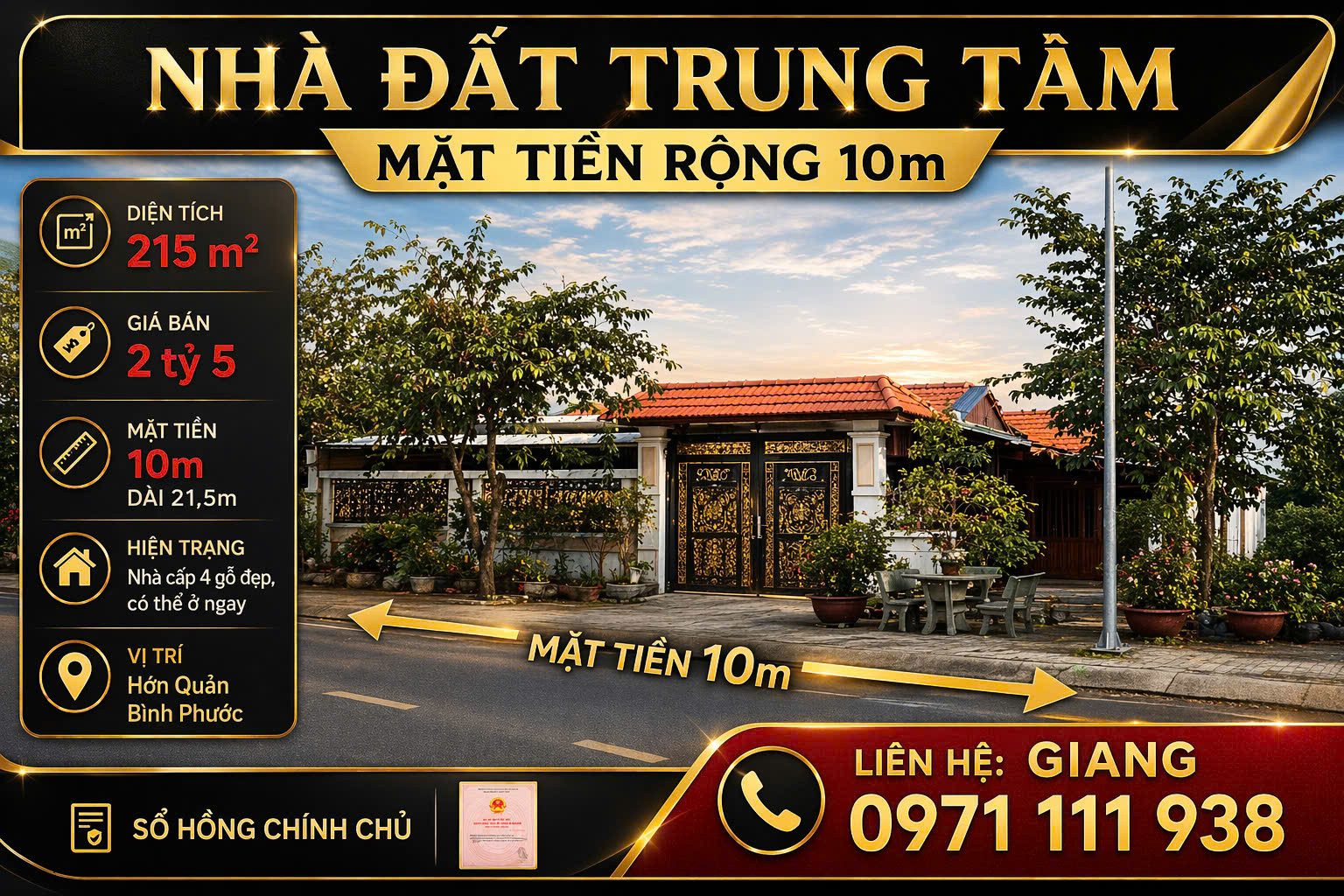 Chính chủ bán nhà đất Hớn Quản, Bình Phước – nhà cấp 4 mới xây – sổ hồng chính chủ