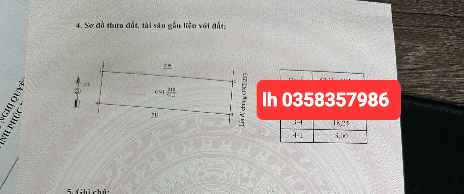 Bán đất 91.5m² ngang 5m giá 870 triệu Xã Bình Tuyền