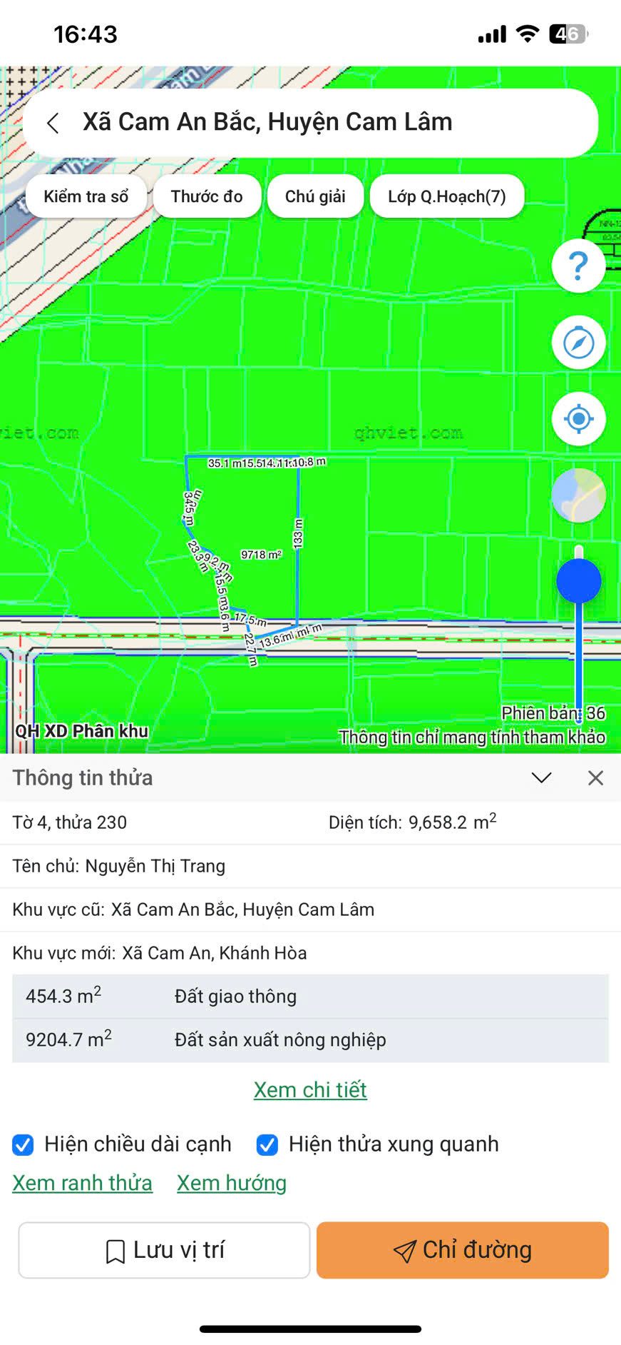223.4 9658,2M2 400TR/SAO
vị trí : THÔN CỬA TÙNG CAM AN BẮC 
diện tích 9658,2M2 GIÁ CHỈ 400TR
giá 400 TRIỆU SAO
giá tổng bán : 3TYR 863 TRIỆU NGUYÊN LÔ GẦN 1 MẪU CAM AN
LIÊN HỆ : MINH HIẾU 0389623794 BĐS