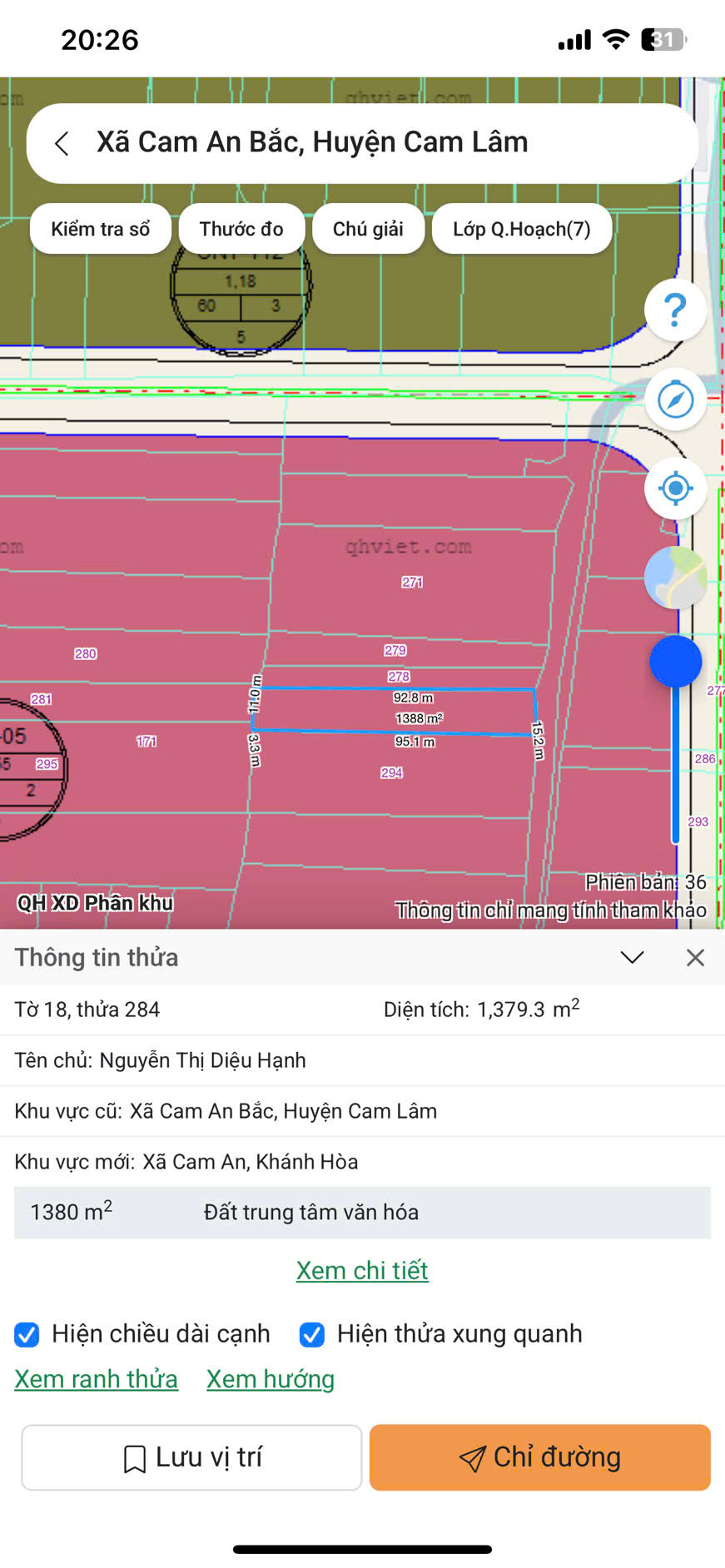 284-294.18 3865m2 500tr/sao
vị trí : THÔN HIỀN LƯƠNG , CAM AN BĂC 
diện tích 3865m2
DIỆN TÍCH ; 3865M2 GIÁ 500TR/SAO 
giá tổng bán :1 TỶ 932 TRIỆU
LIÊN HỆ : MINH HIẾU 0389623794 BĐS