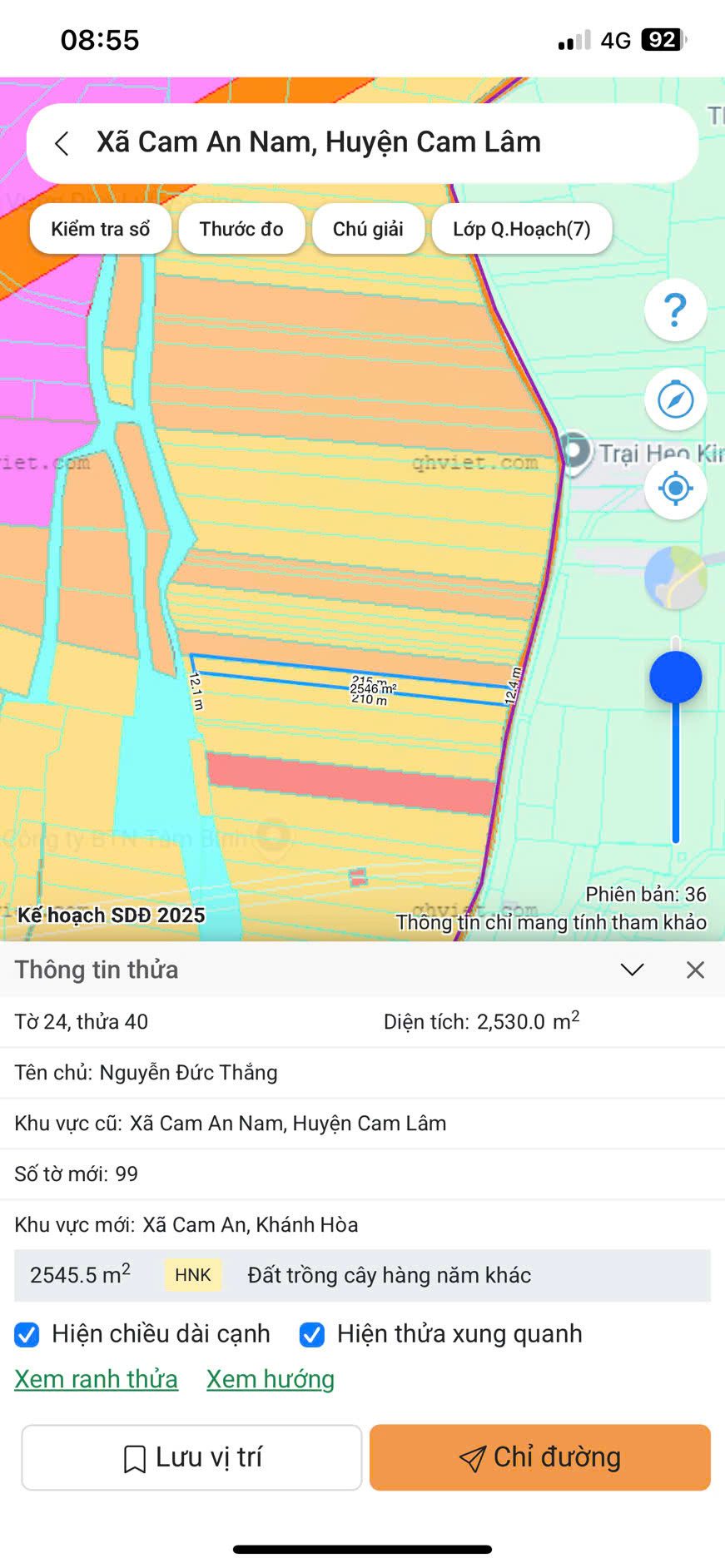 40.24 2539m2 giá 1 tỷ 1 1 sào
vị trí : VĨNH ĐÔNG CAM AN KHÁNH HOÀ
DIỆN TÍCH :2539m2 BÁM ĐƯỜNG 12M
giá tổng bán :2 TỶ 792 TRIỆU 
LIÊN HỆ : MINH HIẾU 0389623794 BĐS