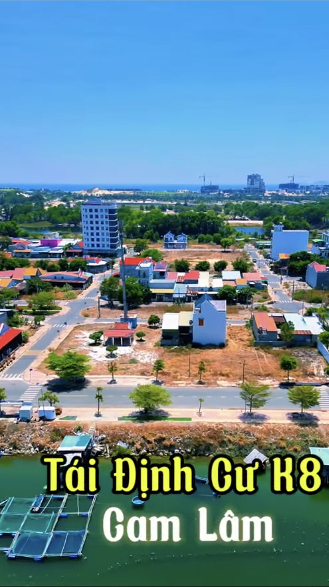 Mặt Đầm Thuỷ Triều - Tái Định Cư k8 Cam Hải Đông