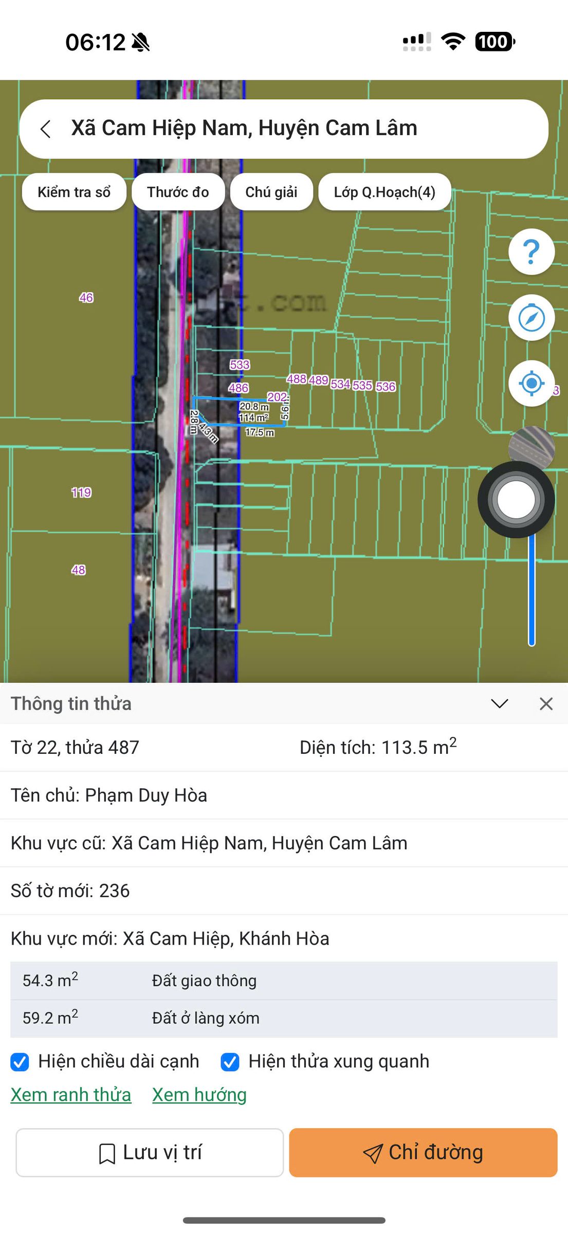 VĨNH THÁI - CAM HIỆP -- 113M2 -- FULL THỔ CƯ -- LÔ GÓC 2 MẶT TIỀN -- GIÁ 790 TRIỆU