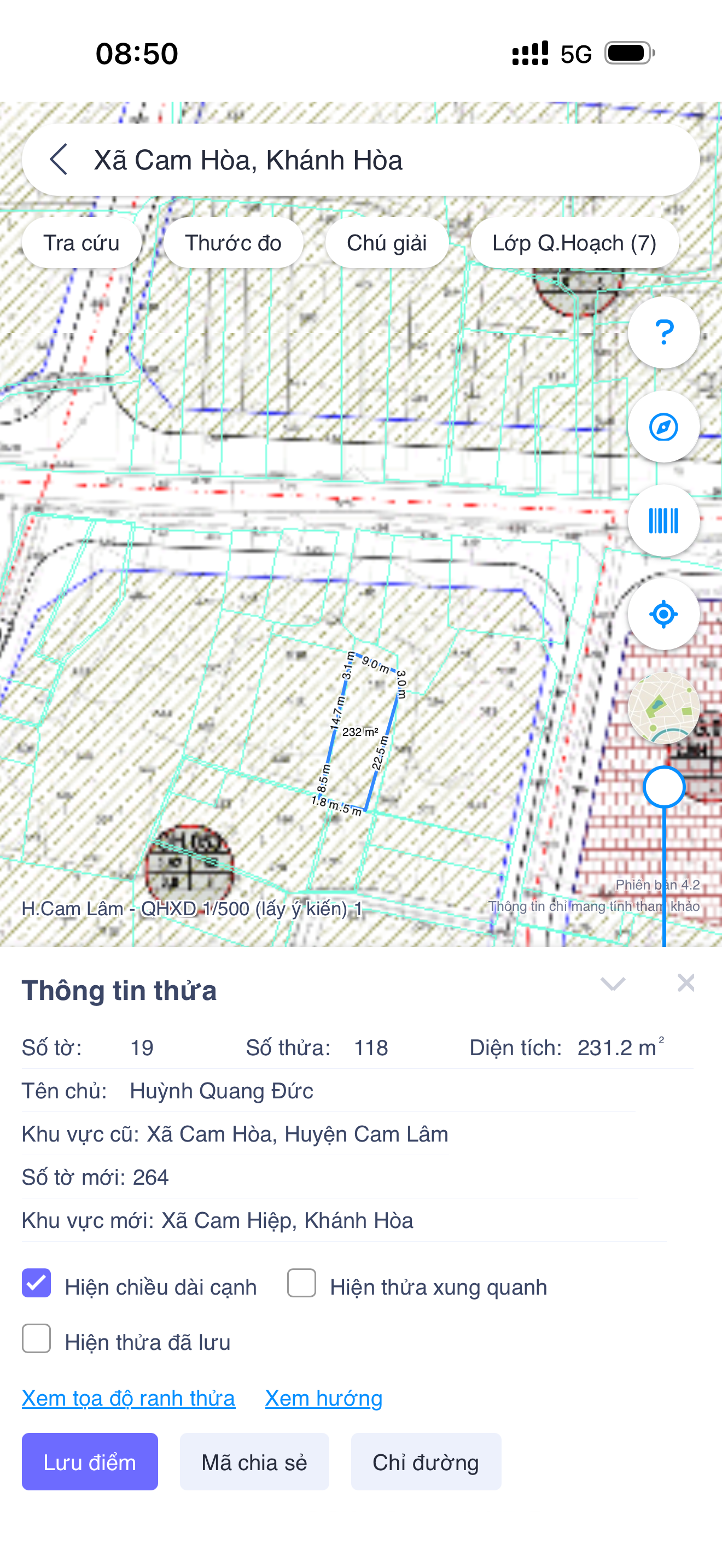 Bán Đất quy hoạch an toàn-  Xã Cam Hòa Huyện Cam Lâm Khánh Hòa