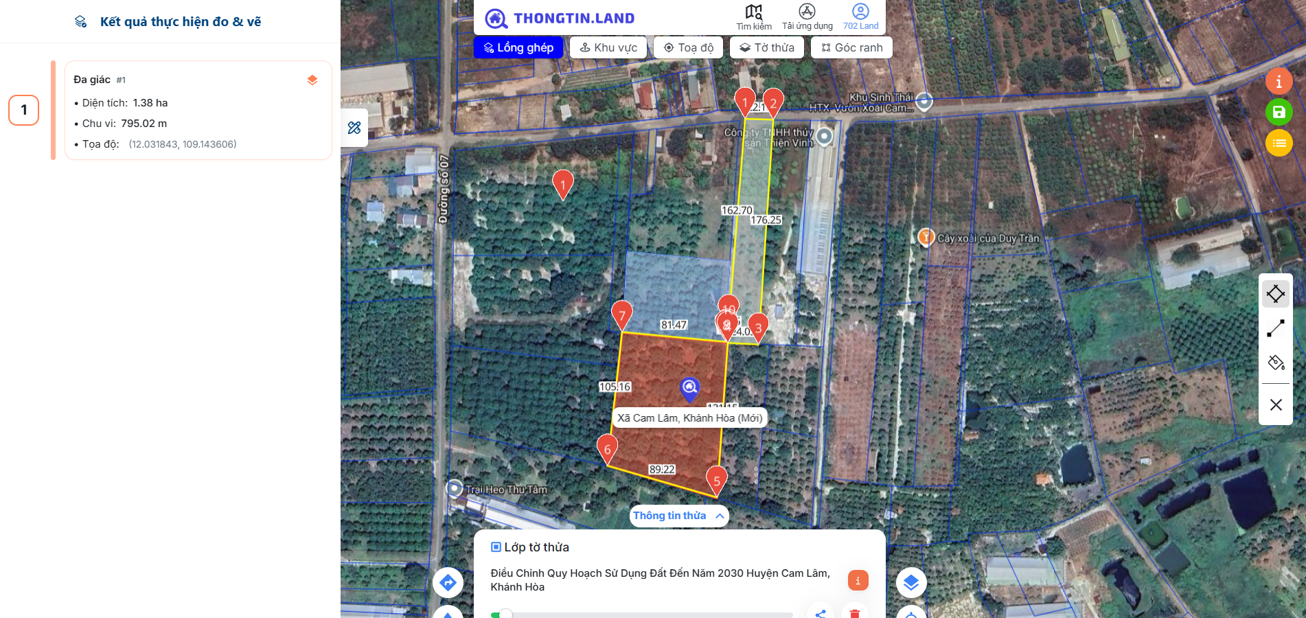 TÂN LẬP - CAM LÂM -- 1 MẪU 4 -- MẶT TIỀN ĐƯỜNG NHỰA -- THỔ CƯ -- FULL XOÀI -- GIÁ CHỈ 700 TRIỆU.SÀO