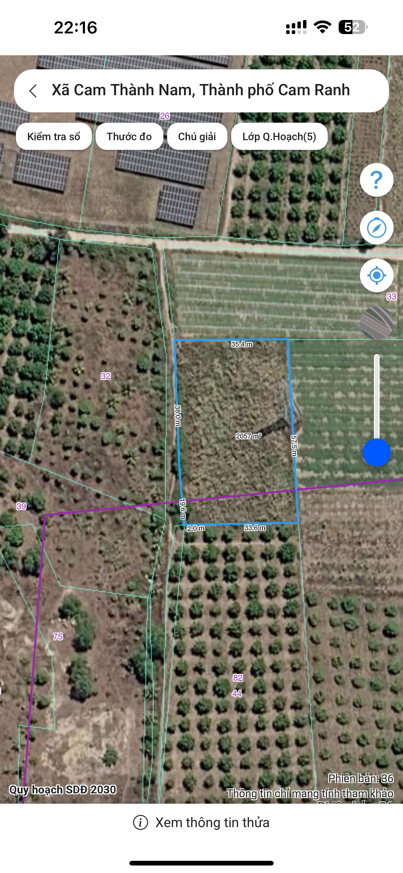 Bán Đất 2044m2 giá 1.3 tỷ tại Xã Cam Thành Nam Thành phố Cam Ranh Khánh Hòa