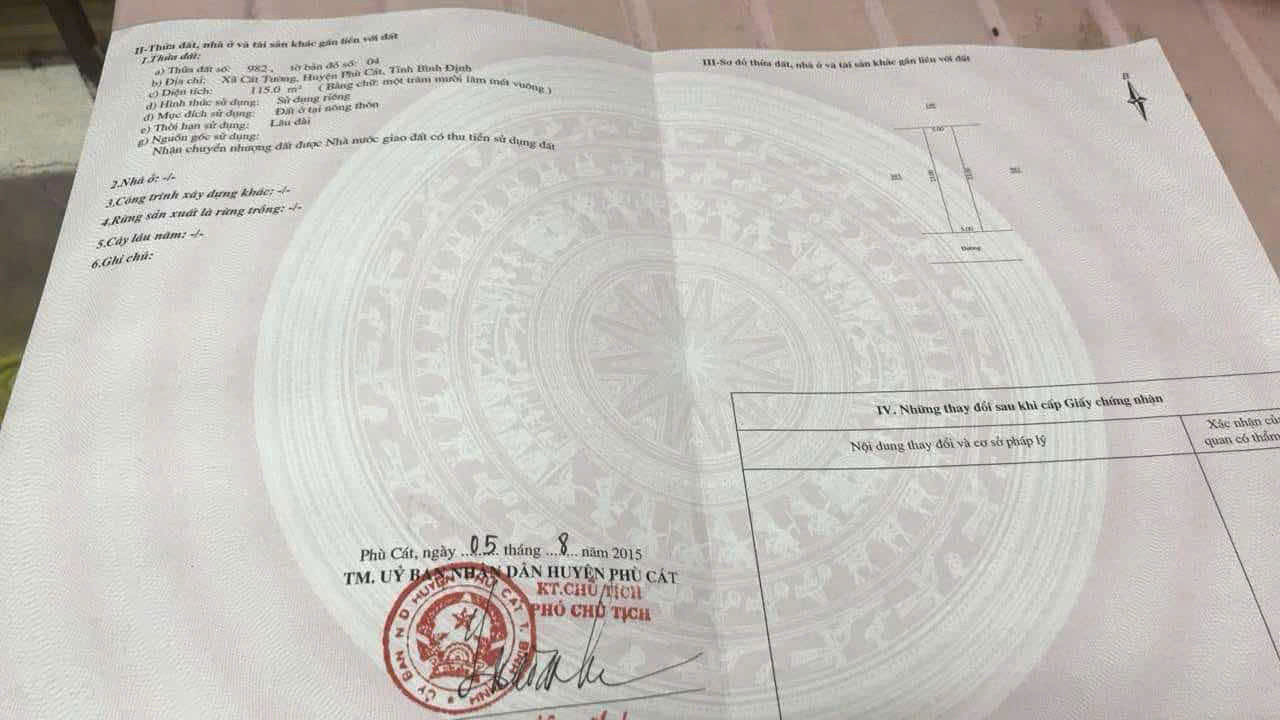 Bán đất đẹp đường ô tô, giá rẻ nhất Phú Giá, Cát Tường