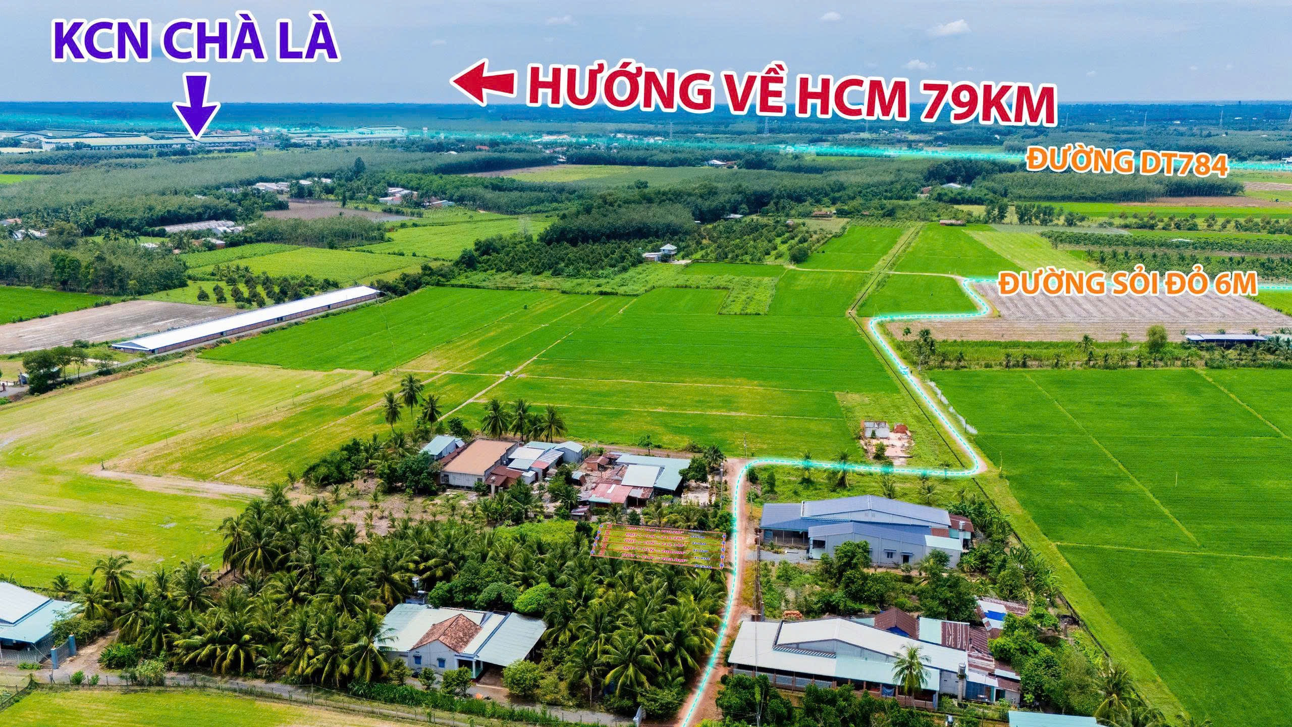 Bán đất 200m² có sẵn 50m² thổ cư ngang 5m giá 289 triệu tại Xã Cầu Khởi
