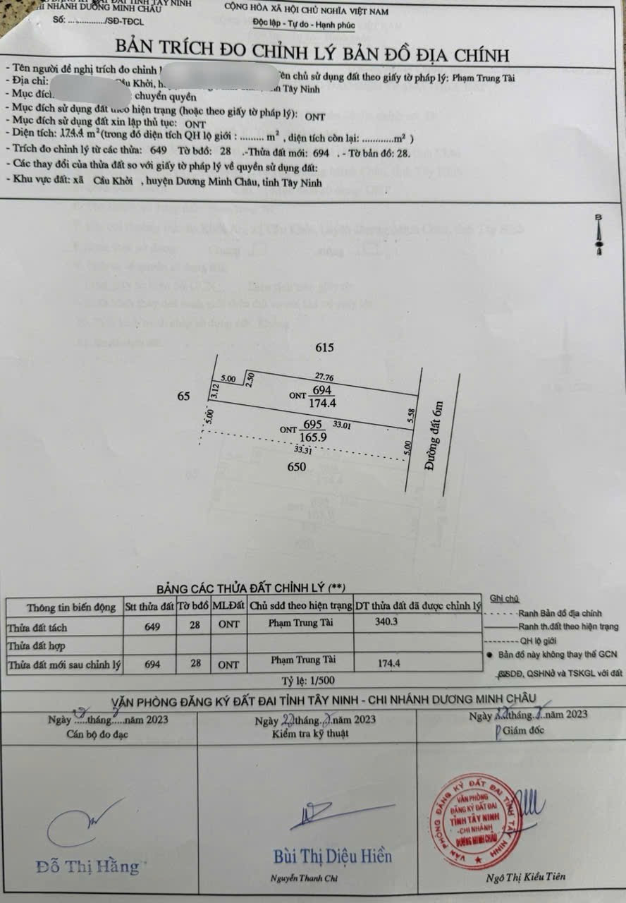 Bán đất 172.9m² giá 358 triệu Xã Cầu Khởi