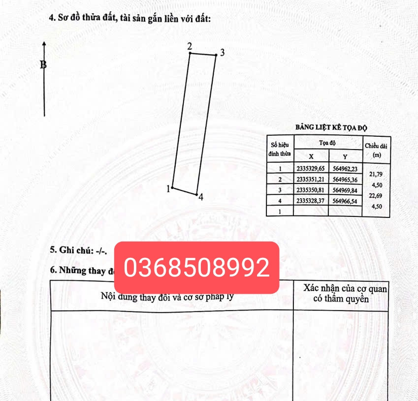 Bán đất 99,6m² ngang 4,5m giá 2 tỷ Xã Chi Lăng