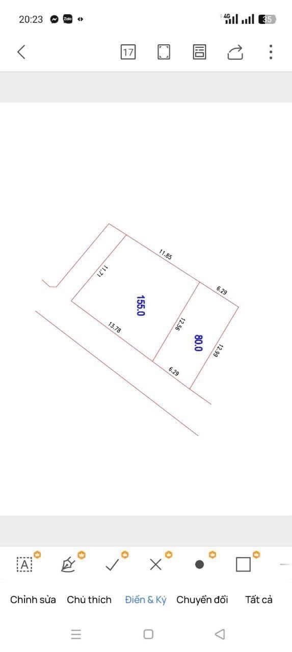 Bán đất 80m² full thổ cư ngang 6,29m giá 1.79 tỷ tại Xã Chuyên Mỹ - vân từ - phú xuyên
