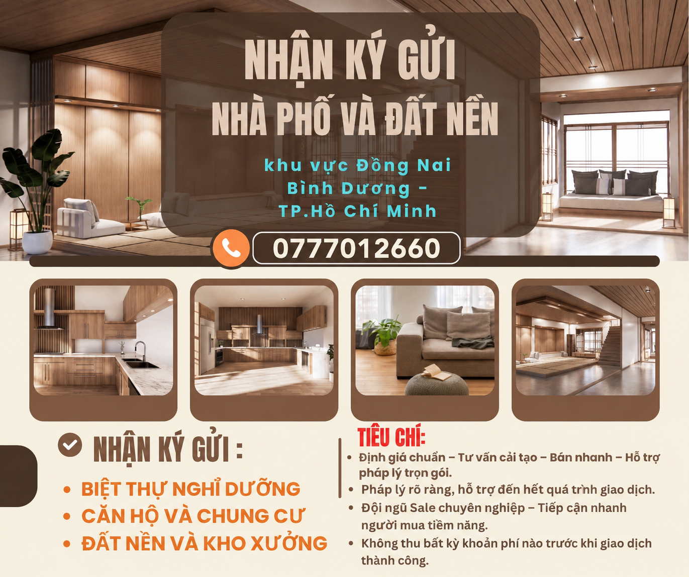 Bán ✅✅✅ CHUYÊN NHẬN KÝ GỬI VÀ MUA BÁN NHÀ & ĐẤT TP HCM, LONG AN, BÌNH DƯƠNG, BÌNH PHƯỚC, ĐỒNG NAI🔥🔥🔥

👉 CAM KẾT NHANH CHÓNG & HIỆU QUẢ - RA HÀNG TRONG VÒNG 7 NGÀY 🌟

📲 Liên hệ ngay 0777012660