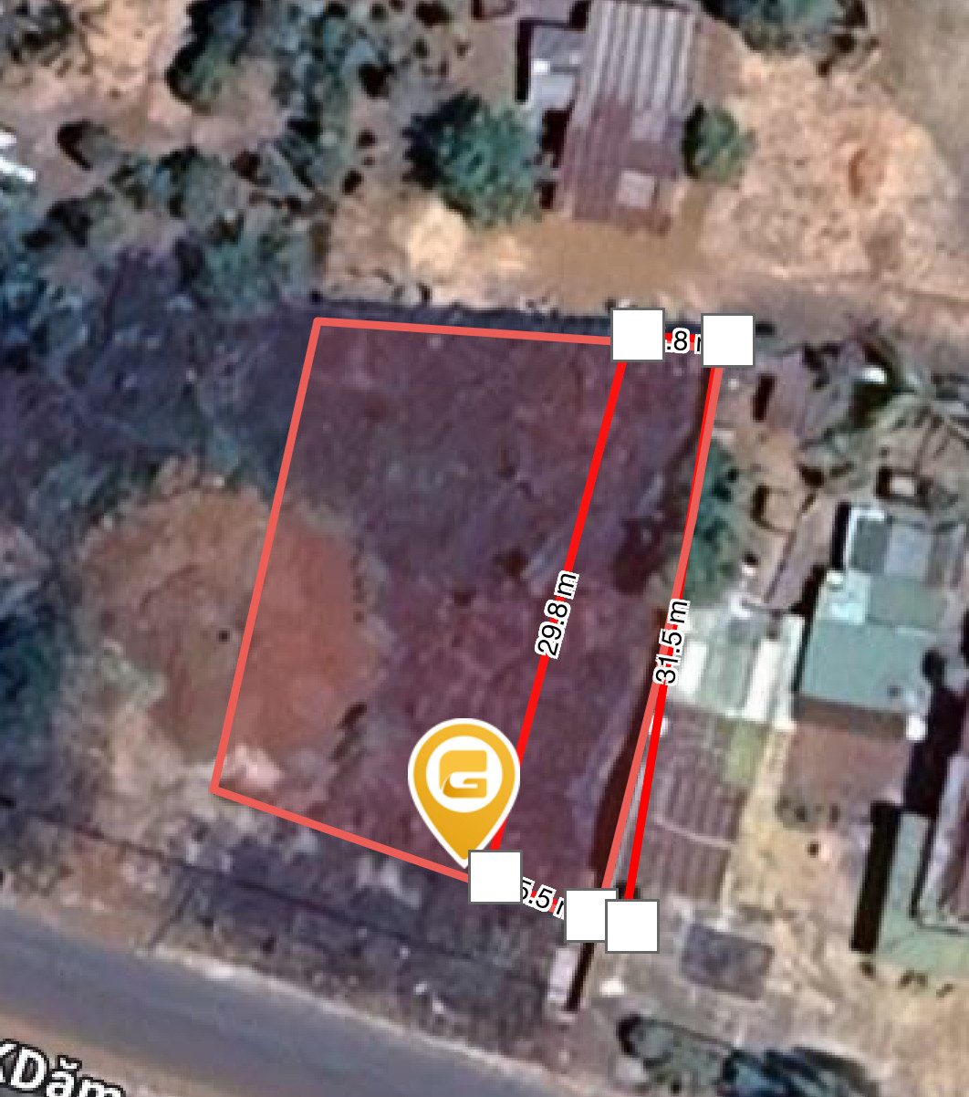Bán đất 612.5m² có sẵn 63m² thổ cư ngang 5.0m giá 2 tỷ tại phường tân tiến