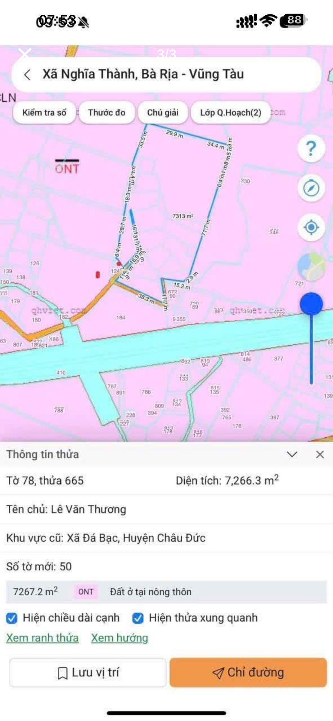 Xã Nghĩa Thành - tp Hồ Chí Minh. S: 7.444 m2 có 300tc.