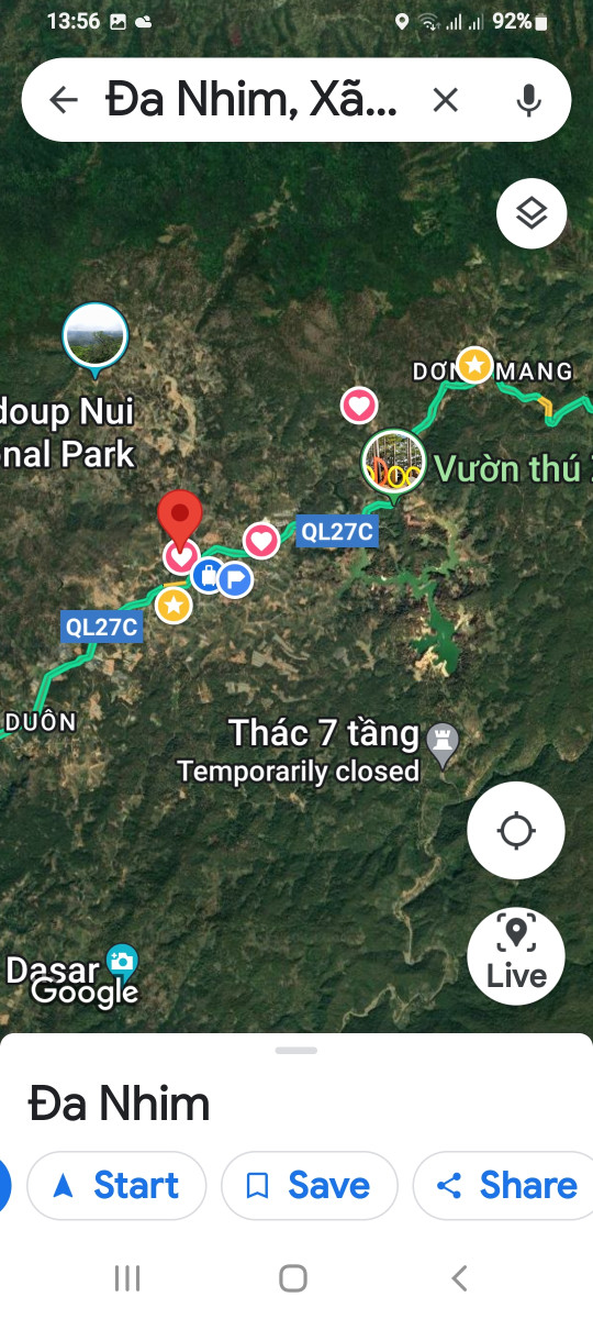 Bán đất 3500m² 5,5 tỷ tại Xã Đạ Nhim Huyện Lạc Dương