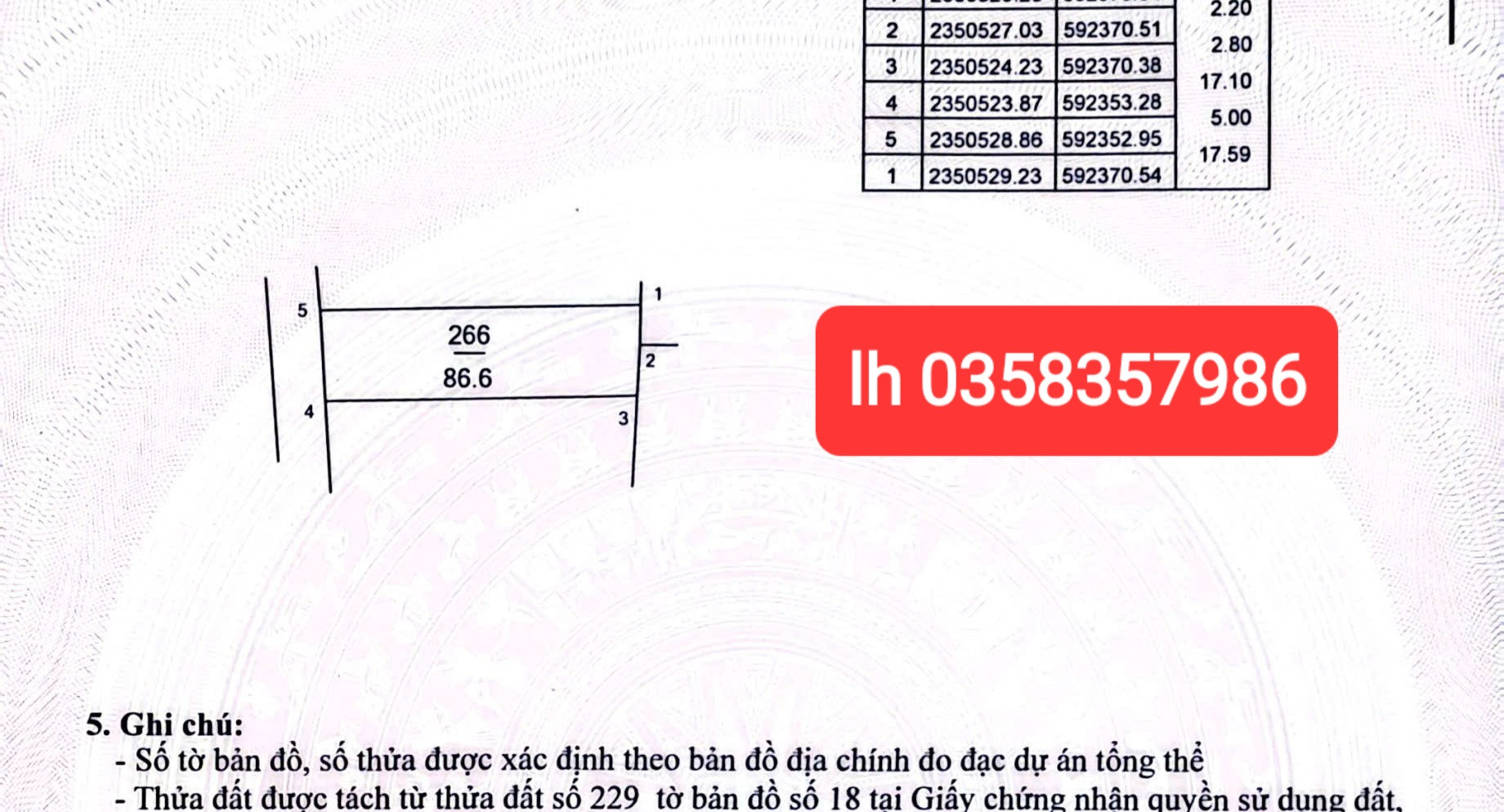Bán đất 86.6m² ngang 5m giá 2.17 tỷ Xã Đa Phúc