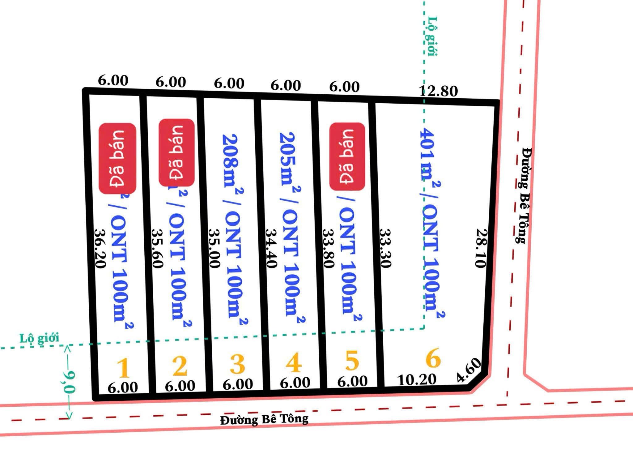 Bán đất 200m² có sẵn 100m² thổ cư ngang 6m giá 309 triệu tại Xã Đạ Tẻh 3