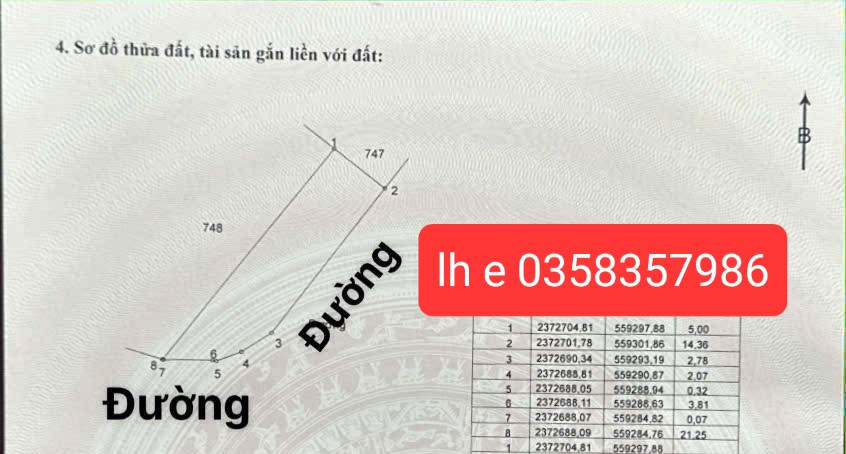 Bán đất 97m² ngang 5m giá 890 triệu Xã Đại Đình
