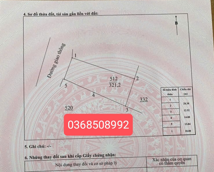 Bán đất 321,2m² ngang 10m giá 3.3 tỷ Xã Đại Phúc