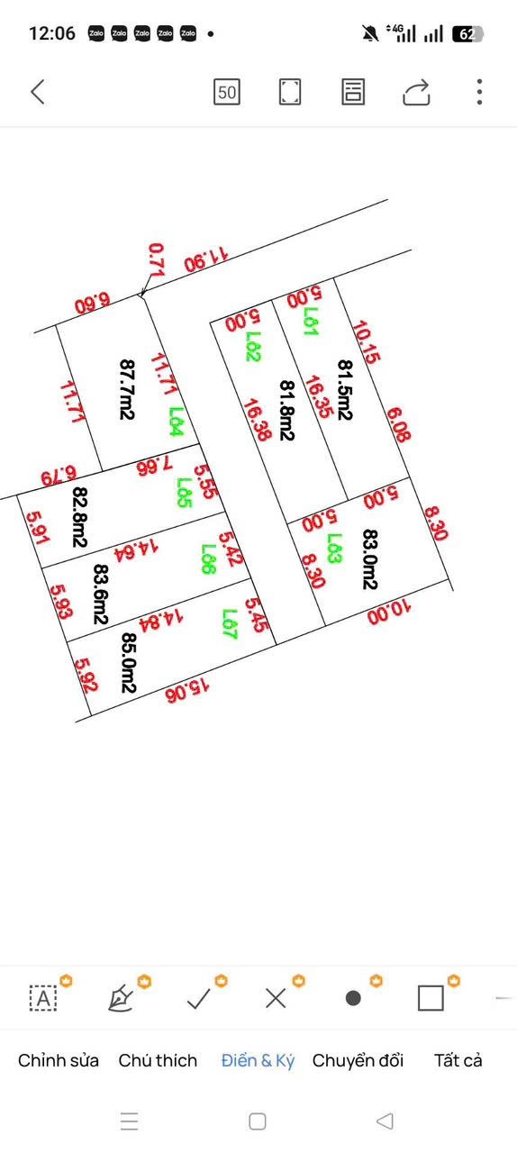 Bán đất 87,7m² full thổ cư ngang 11,71m giá 1.9 tỷ tại Xã Đại Xuyên