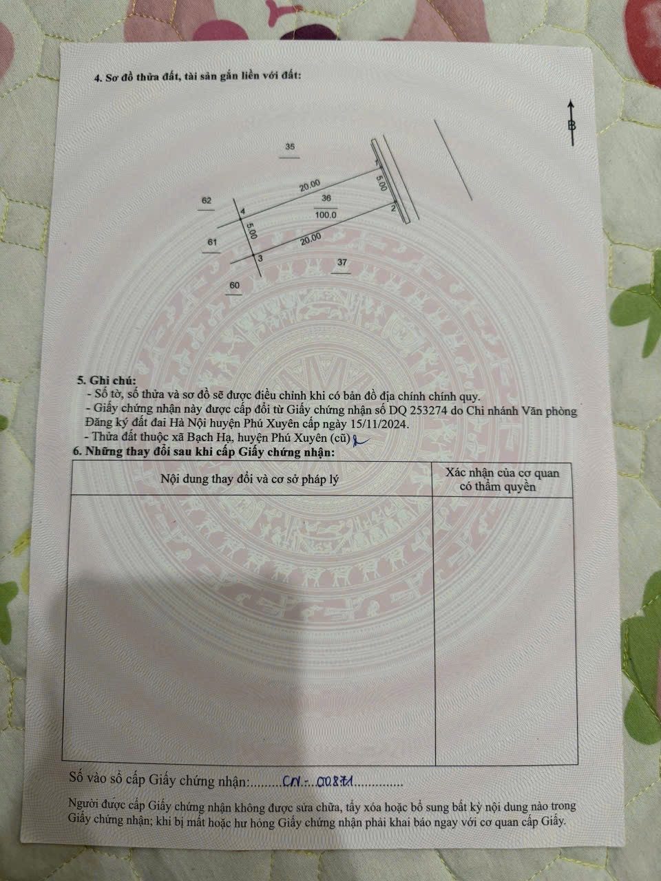 Bán đất 100m² đấu giá giáp ba-  full thổ cư ngang 5m giá 2.3 tỷ tại Xã Đại Xuyên