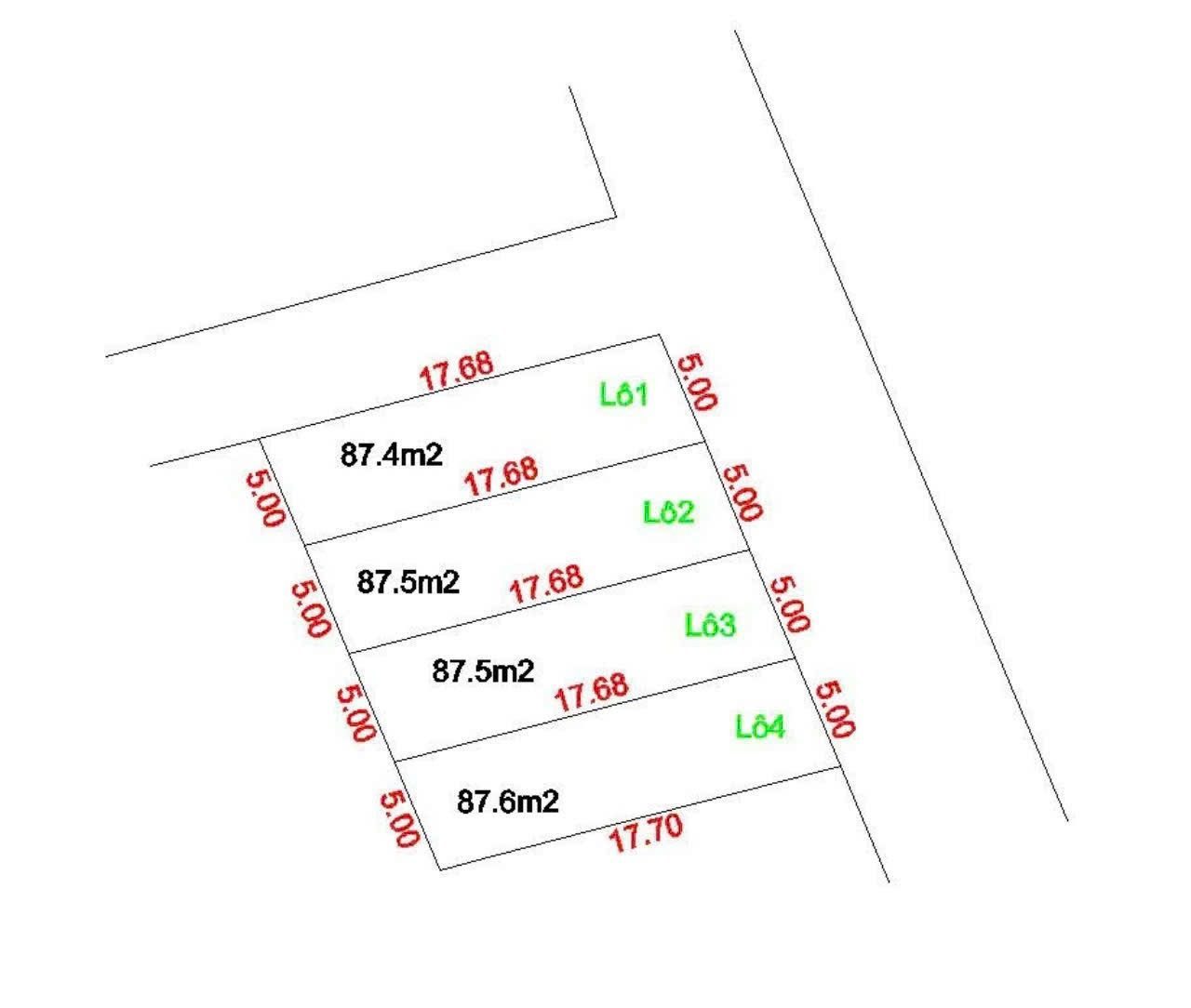 Bán đất 87,5m² full thổ cư ngang 5m giá 2.39 tỷ tại Xã Đại Xuyên