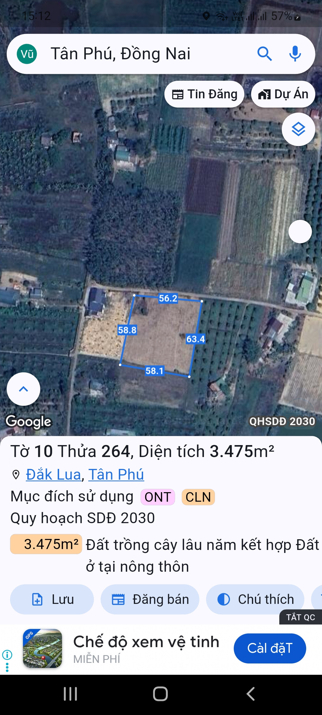 Nhà Đất Đăk lua Tân Phú Đồng Nai