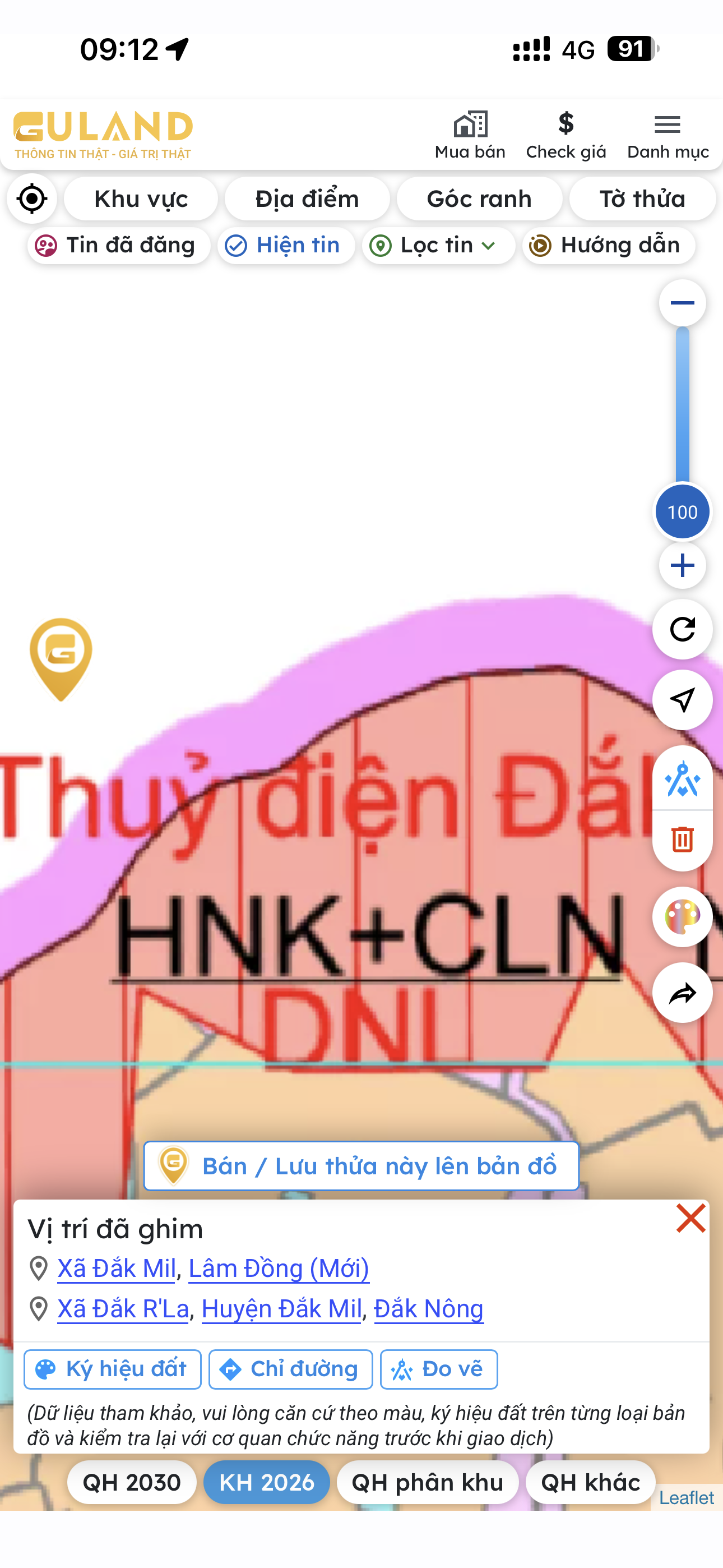 Bán đất 7300m² ngang 30m giá 490 triệu tại Xã Đắk Mil